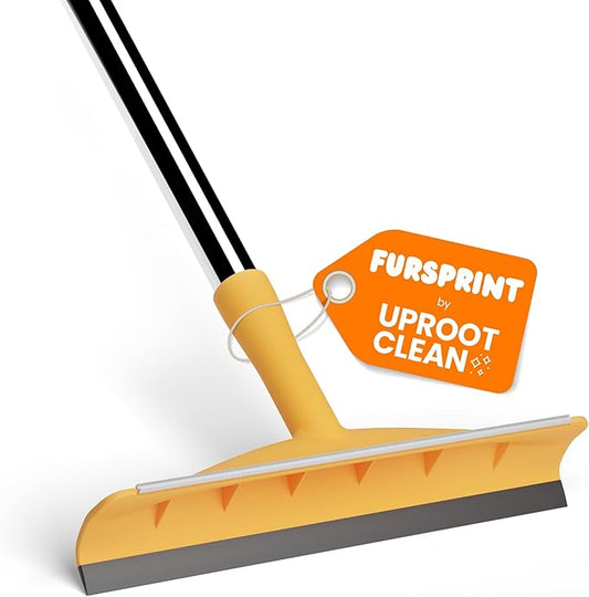 Carpet Brush for Pet Hair – Cat & Dog Hair Rake for Carpet & Upholstery – Xtra Long and Adjustable 60" Cat and Dog Hair Broom for Rug & Couch Cleaning