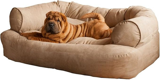 Snoozer Overstuffed Luxury Pet Sofa, Large, Buckskin