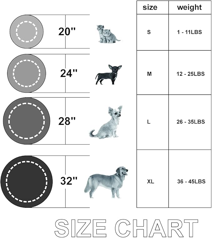 Calming Cat Bed, Soft Round Cuddler Dog Beds Fluffy Plush Faux Fur Pet Beds, Anit-Anxiety Self-Warming Comfy (20", Grey)