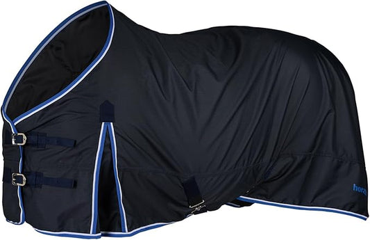 HORZE Glasgow Light Weight Waterproof Turnout Horse Sheet (No Fill) - Dark Blue - 72 in