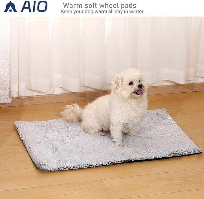 Self Heating Cat Bed Advanced Extra Warm Thermal Pet Pad Pets With Removable Cover Non-Slip Bottom Washable Non Electric Warming Cat Bed Non Electric Warming Pad Dog Outdoor Gray 19.68*27.56 Inch
