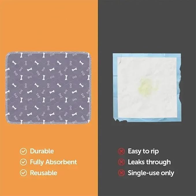 Puppypad Pee Pads for Dogs, 2026 Upgraded Washable Puppy Pad with Pheromones, PuppyPad.com Pee Pad - Leak & Odor Proof, Non-Slip Base, Easy to Clean & Reusable (Brown-b M: 27.6" × 31.5")
