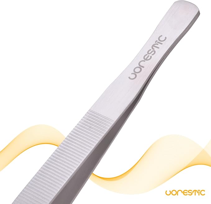 VORESTIC Heavy Duty Aquarium Tweezers Extra Long 23.6 Inch Straight, Long Tweezers for Terrarium, Aquarium Tongs