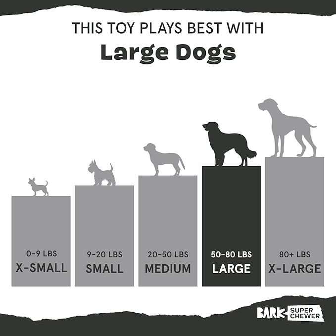 BARK Stuffed Turkey Dog Toy | Natural Rubber, Treat Dispensing, Perfect for Peanut Butter | Dog Toy for Aggressive Chewers