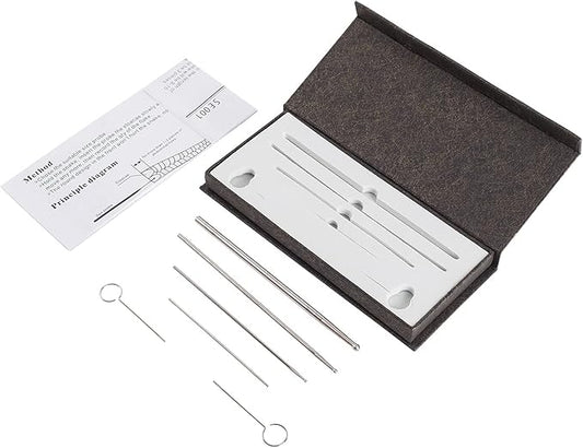 REPTI ZOO Snake Probe Kit 6 Pieces Round Ball Tip Professional Reptiles Snake Sexing Kit Probes Set