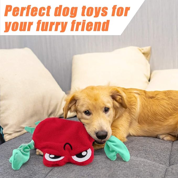AWOOF Dog Toys No Stuffing, 5 Pack Dog Squeaky Toys Set Durable Dog Chew Toy for Pets Entertaining Toys Puppy Small Medium Large Dog
