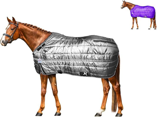 Derby Originals Nordic-Tough 420D Reflective Horse Stable Blanket – Mediumweight 200g Insulation, Breathable, West Coast Winter Coverage