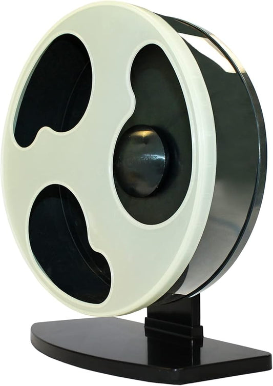 Exotic Nutrition Silent Runner Glow Wheel - 12" Regular - Silent, Fast, Durable Exercise Wheel - Sugar Gliders, Hamsters, Female Rats, Mice & Small Pets