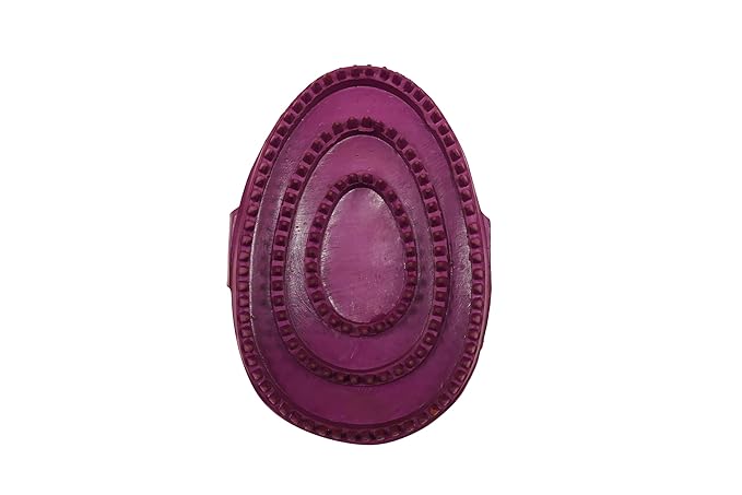 Grewal Equestrian Palm Fit Curry Comb (Purple)