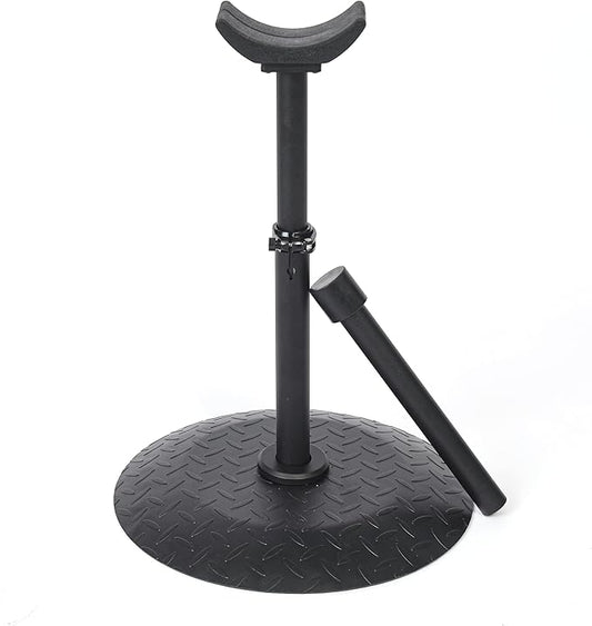Horse Hoof Stand, Height Adjustable Farrier Stand for Horse Hoof Trimming, 17 in Wide Round Base for Foot Balance Control