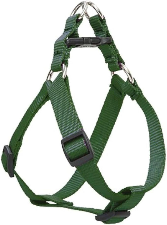 LupinePet Basics 1/2" Green 10-13" Step In Harness for Extra Small Dogs