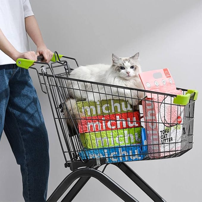 Michu Tofu Cat Litter Natural Clumping Tofu Cat Litter, Fast Clumping and Easily Scoop-able 5.5lb/88oz 5 Scents - Ocean Fresh, 3 Pack