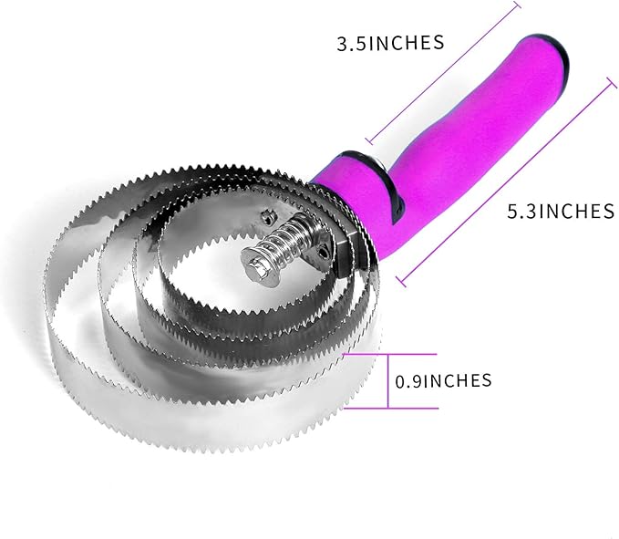 Reversible Stainless Steel Curry Comb with Soft Touch Grip (Pink)