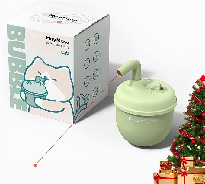 CALEMBOU Cat Laser Toy,Pet Automatic Laser Cat Toys for Indoor Cats Kitten Tumbler Interaction Toys, USB Charging, 360 Degree Irregular Rotation Three Adjustable Modes