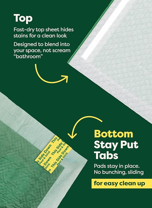 Earth Rated Max Absorbency Puppy Pee Pads for Dogs Absorbs 2X Faster & 2X More, Leak-Proof, Odor Control Potty Training, Unscented, 3XL, 36” x 36”, 24 Count