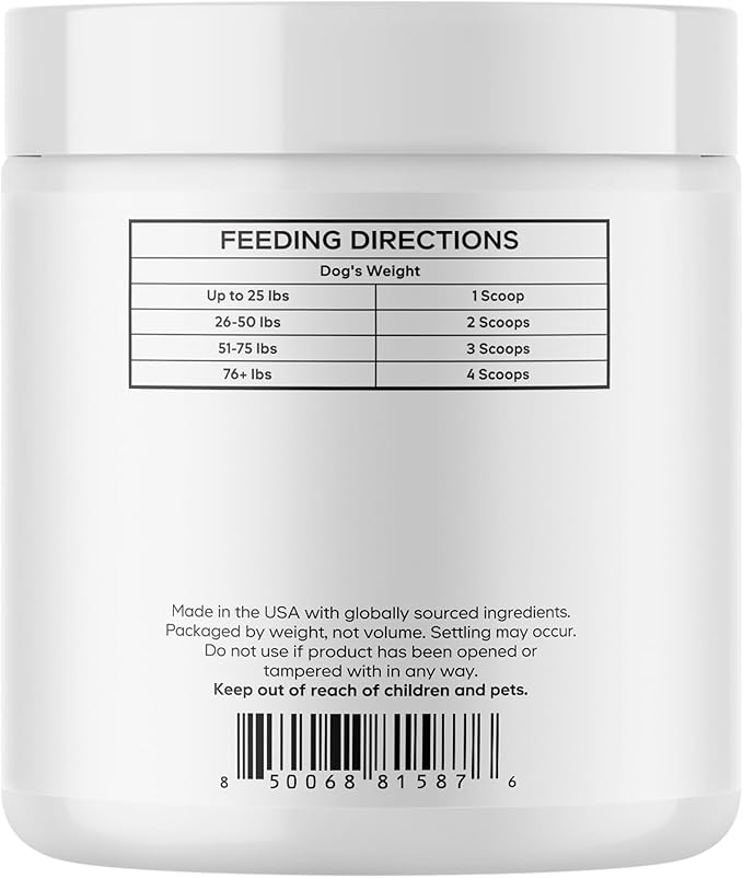 Goat Milk and Colostrum Powder for Dogs - Goat Milk Powder, Bovine Colostrum Protein Supplement for Dogs - Canine Joint & Gut Wellness Support - All Breeds and Sizes - 3.2 oz