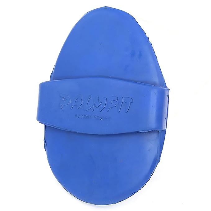 Grewal Equestrian Palm Fit Curry Comb (Royal Blue)