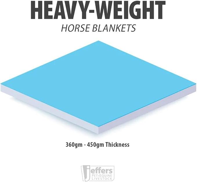 Jeffers Romper Stomper 1680 Denier Heavyweight Waterproof Turnout Blanket, 360g Polyfill, Standard Neck, Brown, 84" | Horse Blanket for Winter with Adjustable Buckle Closure - Breathable Equine Gear