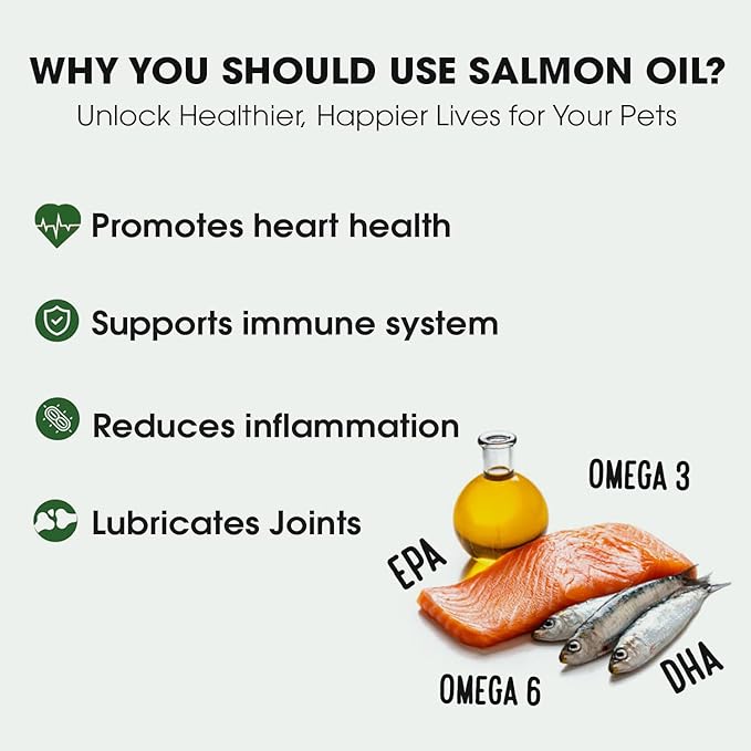 Iceland Pure Wild Alaskan Salmon Oil for Dogs & Cats, Omega-3 Fish Oil, Liquid Supplement for Pets, Supports Immune System & Heart Health, 33oz