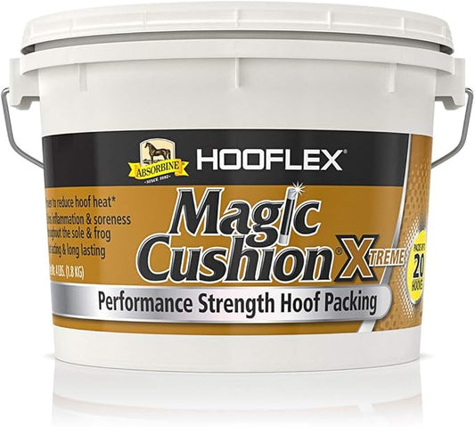 Absorbine Hooflex Magic Cushion Xtreme, Veterinary Formulated Fast-Acting Relief, Reduce Hoof Heat for up to 24 Hours, 4 lb Tub