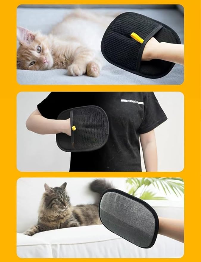 2PCS Pet Hair Remover, 2025 Anti-static Pet Hair Removal Gloves Suitable for Sofa, Furniture, Washable and Reusable