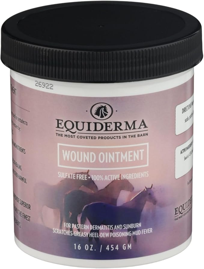 Equiderma Products- Equiderma Skin Lotion, Equiderma Dry Shampoo, Equiderma Outdoor Spray- Coat Care Products for Horses (Wound Ointment)