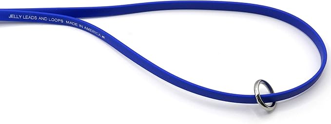 Jelly Pet Grooming Loops 3/8'' x 18'' W/Ring (Purple) | Made in The USA