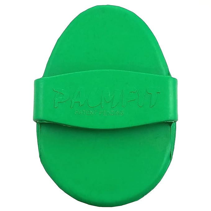 Grewal Equestrian Palm Fit Curry Comb (Dark Green)