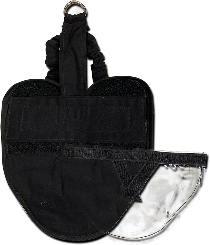 Hen Holster Wrap-Around Bird Diaper & Harness for Hens, Roosters, Ducks, Geese - with Removable Vinyl Liner, Adjustable Fit for Outdoor Adventures & Indoor Use - Easy to wear - XL, Black