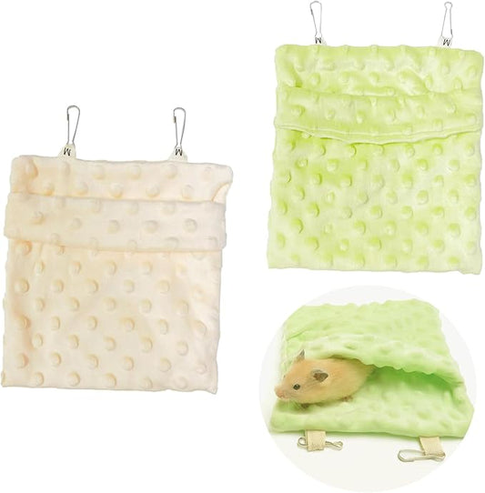 2 Pcs Sugar Glider Bonding Pouch Carrier Bag Sling Small Animal Carry Pouch with Adjustable for Hamster Gerbil Gliders Ferret Hedgehog Small Pets(Random Colors)