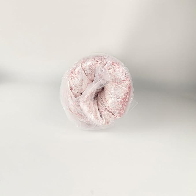 Anti-Anxiety Cat Bed, Plush Hooded Cave, 20 in Diameter, Suitable for Small to Medium Pets, Pink