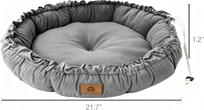 AYONS Pet Pad for Cats & Small Dogs - Deep Gray & Dark Green, S/M/L Sizes, Soft Comfortable Sleeping Cushion, Non-Slip Bottom Rest Bed, Washable Indoor Cuddle Mat