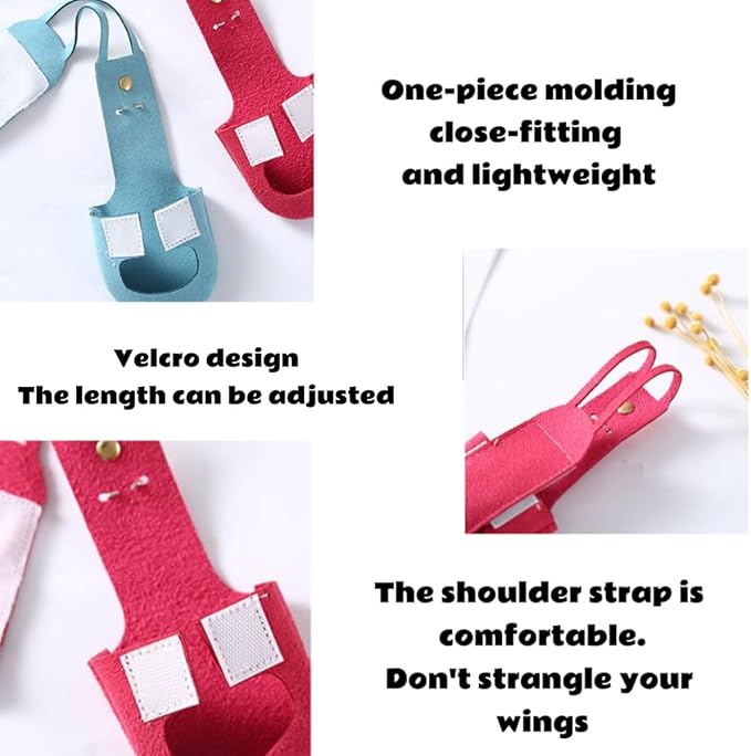 Parrot Clothes, Bird Diapers, Tiger Skin Peony, Flight Suit - Key Features for Avian Comfort and Style (Pink, XS, Count, 1)