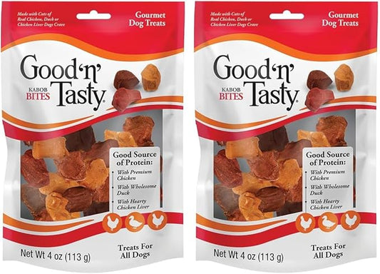 Good ‘N’ Tasty Kabob Bites, Treats for Dogs, Treat Your Pet to a Snack Made with Real Chicken, 4 Ounces (Pack of 2)