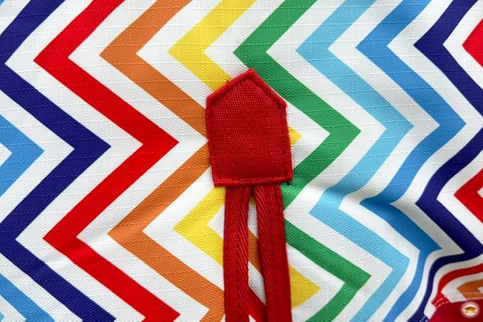 HILASON Rainbow Zigzag 82 in 1200D Winter Waterproof Poly Horse Turnout Blanket Belly Wrap