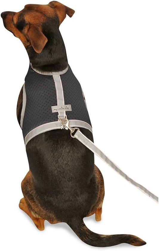 Athletic Mesh Dog Vest Harness_Black_Small - from The Inventor of Cloak & Dawggie