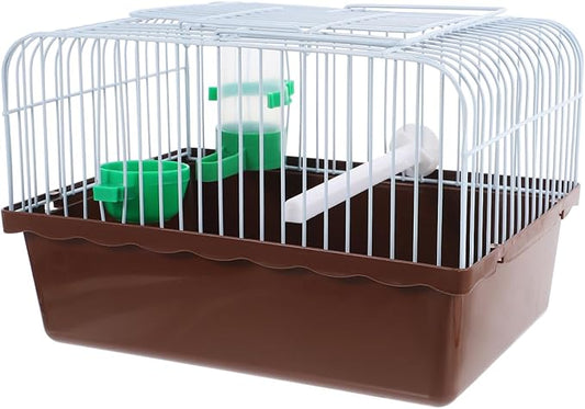 VANZACK Portable Birdcage Parrot Carrying Cage Parrot Bird Carrier Travel Portable Travel for s s for Parakeets s for Cockatiels Coffee Iron