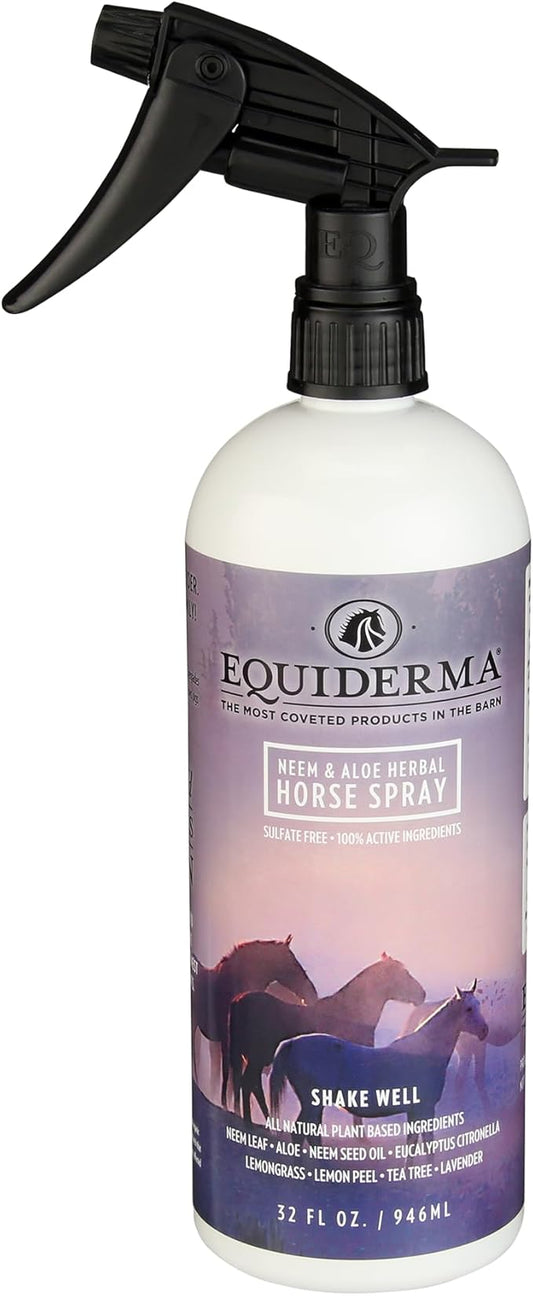 Equiderma Products- Equiderma Skin Lotion, Equiderma Dry Shampoo, Equiderma Outdoor Spray- Coat Care Products for Horses (Equiderma Outdoor Spray)