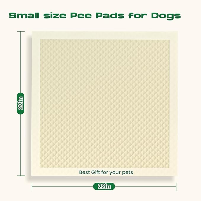 Puppy Pads 7 Count Small 22x22in Bamboo Training Pads Deodorizing Leakproof Quick Drying Dog Pee Pads Super Absorbent Disposable Pee Pads for Dogs Puppies, Doggie, Cats, Rabbits