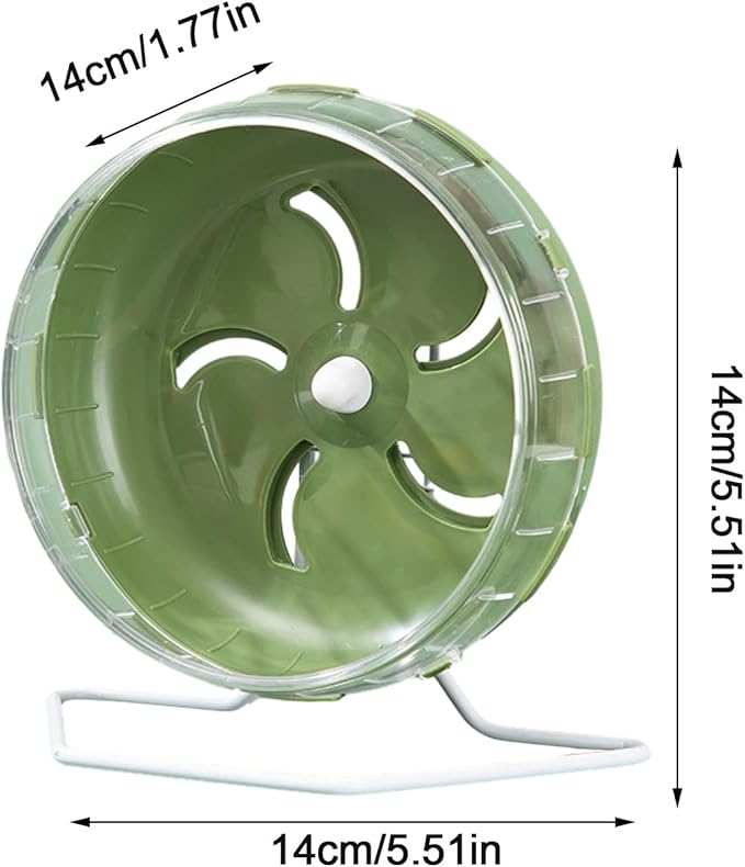 Doefo Silent Hamster Wheel 6 Inch - Quiet Hamster Wheel Dwarf Hamster Toys | Hamster Exercise Wheels Small Animal Toys, Exercise Wheel for Hamsters, Gerbils, Mice, Hedgehog