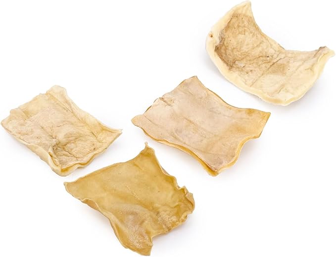 ValueBull USA Rawhide Chips, 25 Count - Natural & Safe, USA Beef Hide, Long Lasting, Chemical Free, No Artificial Flavors
