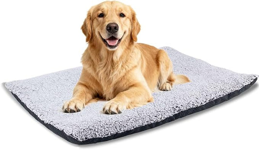 Heated Cat bed Self Warming Cat Bed Self Heating Cat Dog Mat Advanced Extra Warm Thermal Pet Pad For Indoor Outdoor Pets with Removable Cover Non-Slip Bottom Washable Non Electric Grey 27.5*45.2inch