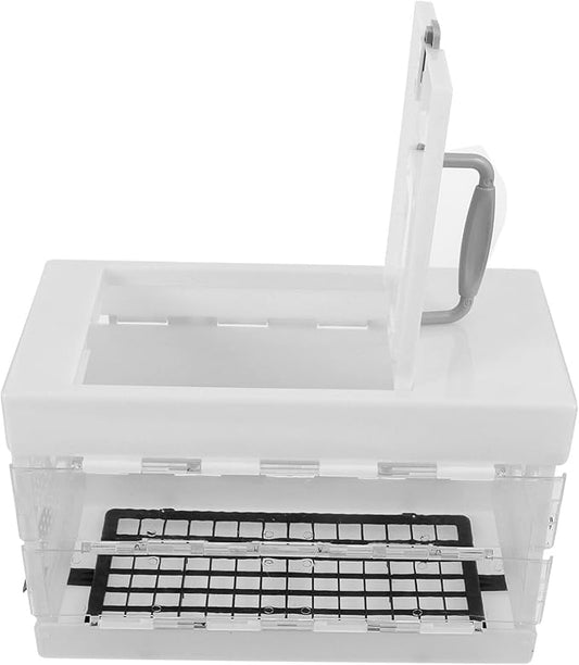 POPETPOP Outdoor Small Bird Carrying Cage Lightweight Travel Parrot Carrier for Parakeets Cockatiels for Sightseeing Hiking and Camping with Optimal Ventilation for Comfort