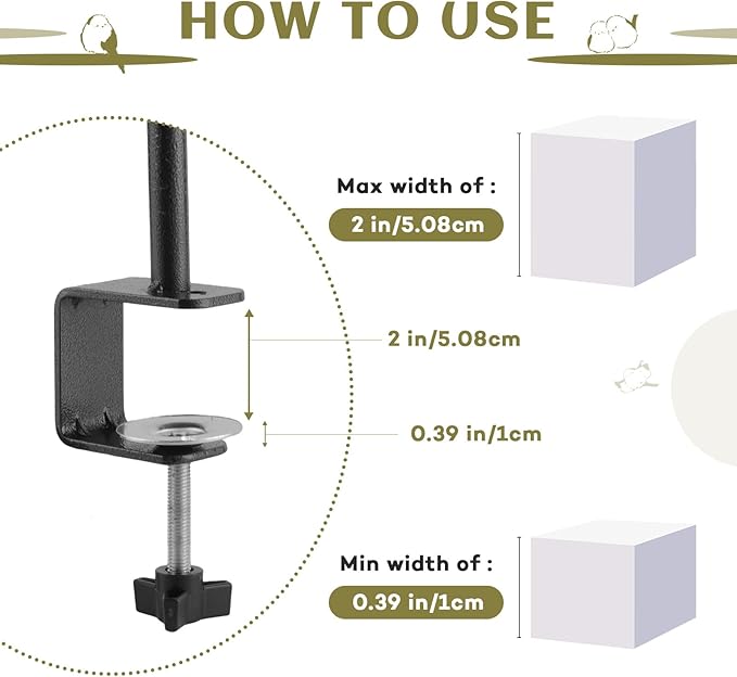 2 Pack Deck Bird Feeders Deck Mount Bird Bath Spa for Dual Use Deck Flower Stand Flower Pot Great for Attracting Birds Detachable and Adjustable Heavy Duty Sturdy Steel,Bronze