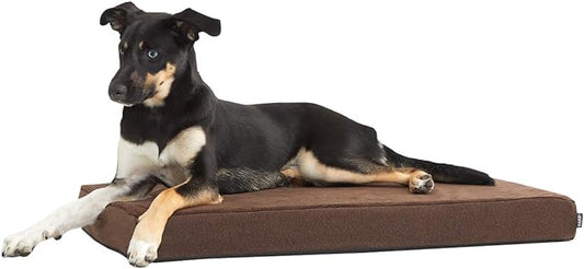 Barkbox Orthopedic Dog Bed with Memory Foam, Premium Comfort for Dogs and Puppies, Dog Bed for Joint Relief and Restful Sleep, Durable and Easy to Clean - Espresso, Medium