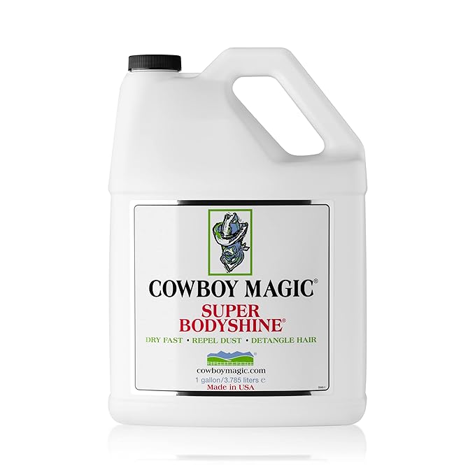 COWBOY MAGIC Super Bodyshine FAST DRY REPEL DUST DETANGLE HAIR Refill Gallon