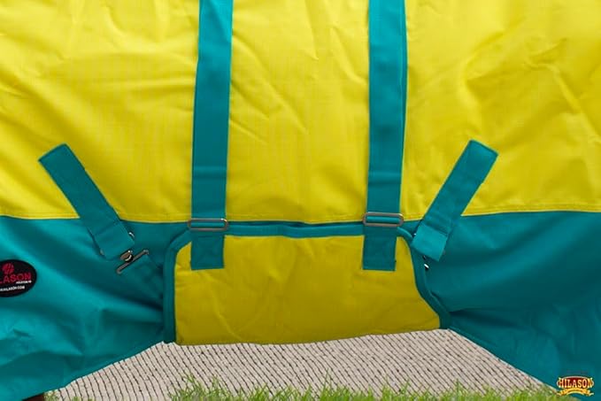 68" Hilason 1200D Winter Waterproof Turnout Horse Blanket Belly Wrap Yellow