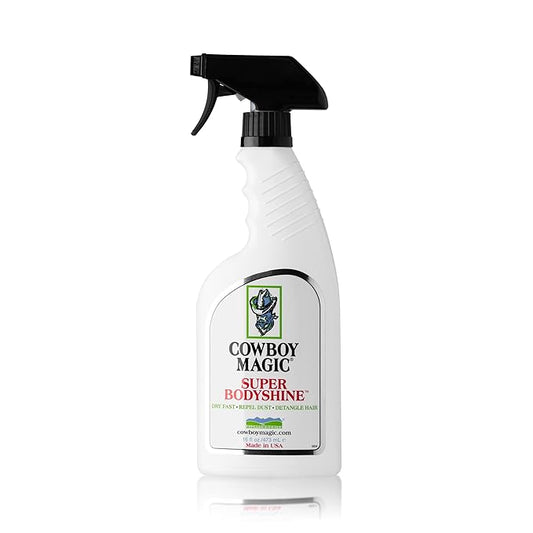 Cowboy Magic Super Bodyshine Fast Dry Repel DUST DETANGLE Hair 16 Ounce