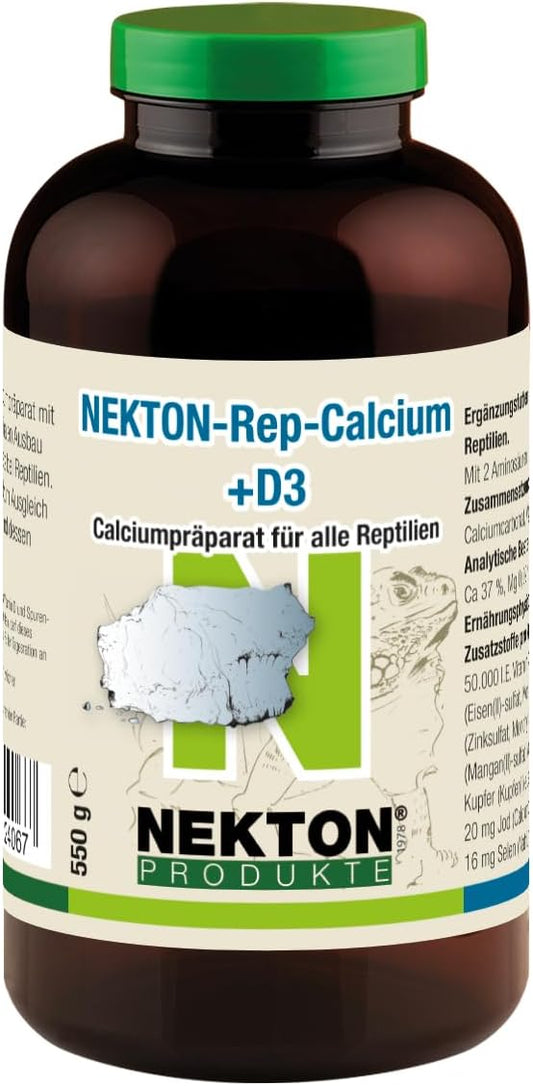Nekton Rep-Calcium Plus D3 Reptile Supplement, 550 g/1.21 lb., white (Model: 224750)