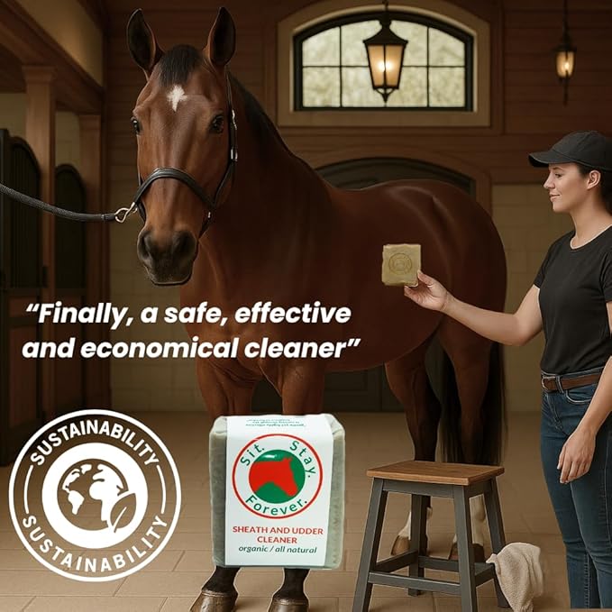 Sit Stay Forever Organic Neem Sheath and Udder Cleaner, 7 oz bar.